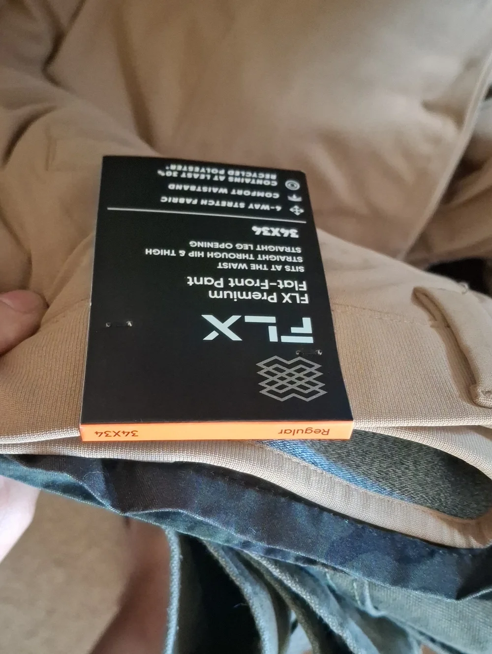 Men's Slim Straight Chino Pants in Tan